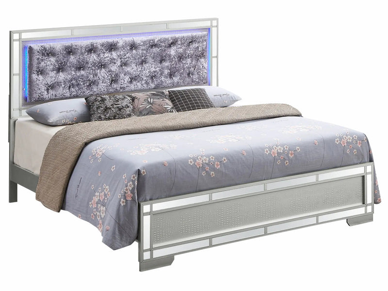 Madison - Upholstered Bed With LED by Unique Piece Furniture