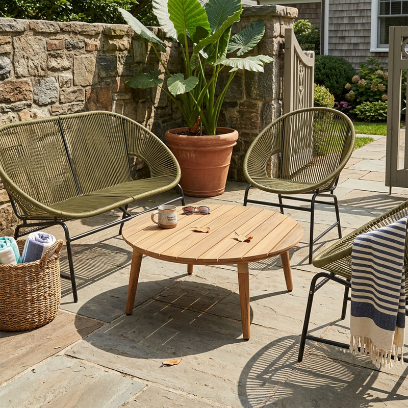 Nusa Outdoor Patio 4-Pcs Chat Set by HouseOfZazla