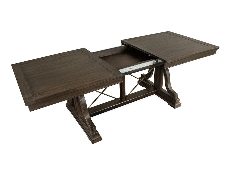 Westley Falls - Trestle Dining Table - Graphite, photo 7 of 7