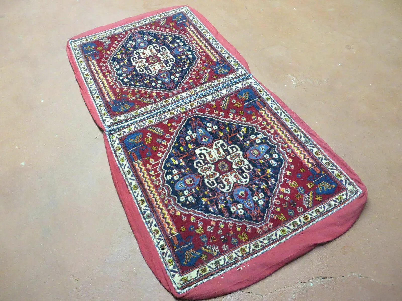2'X 4' Antique Handmade Turkish Floral Oriental Wool Rug Pillow Case Cushion by Jewel Rugs