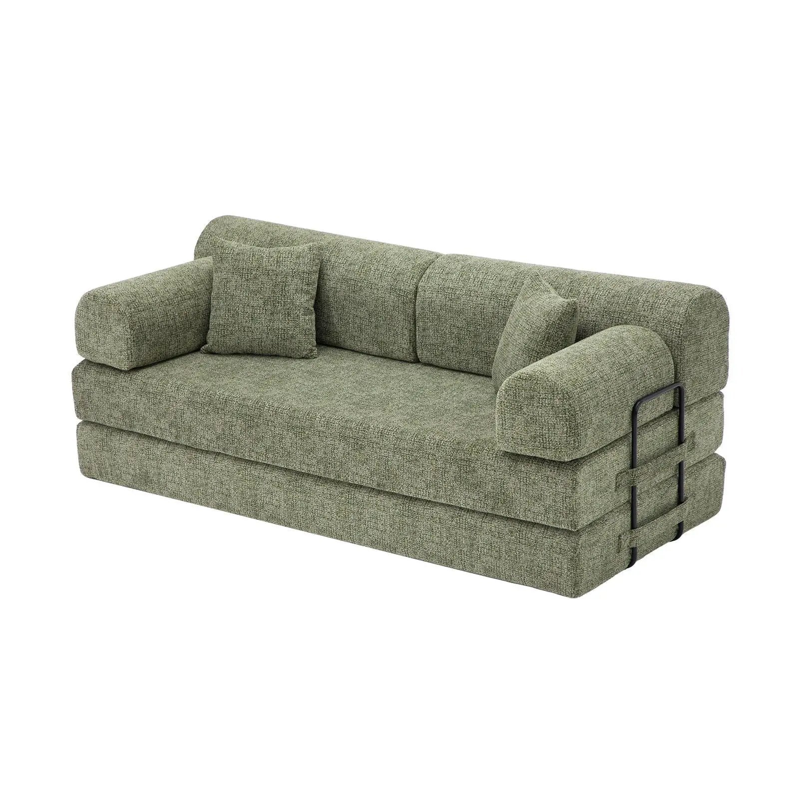 Modern 2 Tone Fabric Convertible Sleeper Sofa Bed by Unique Piece Furniture
