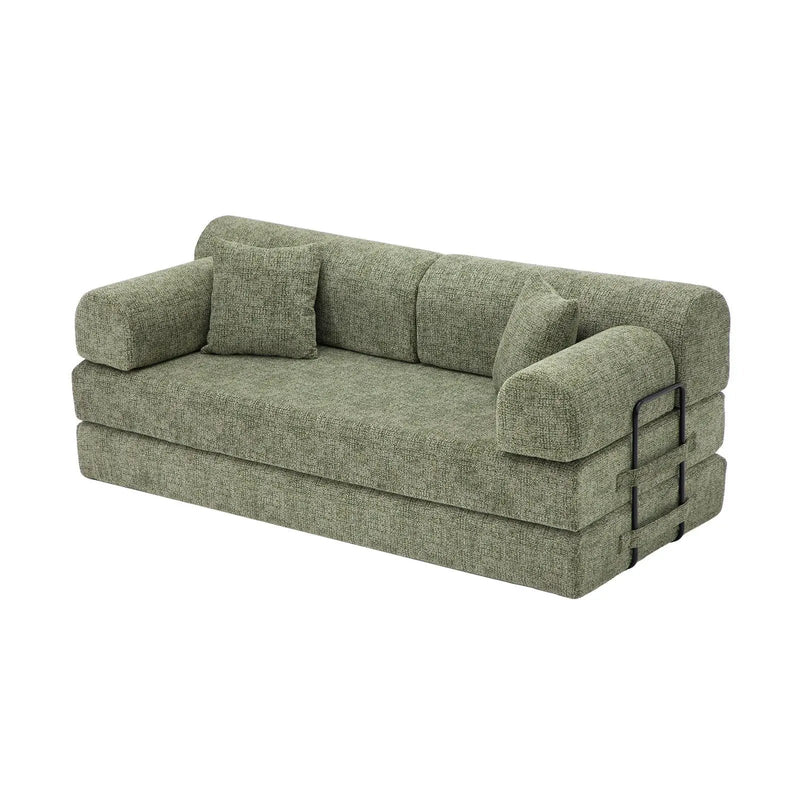 Modern 2 Tone Fabric Convertible Sleeper Sofa Bed by Unique Piece Furniture