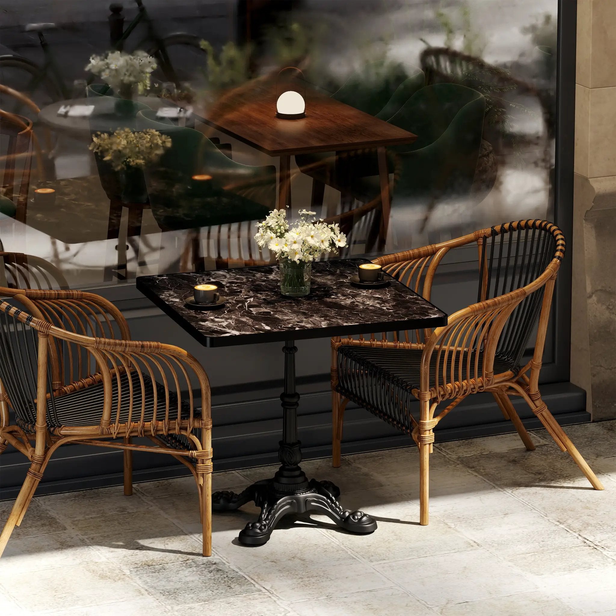 31.5" Square Outdoor Tulip Dining Table by HouseOfZazla