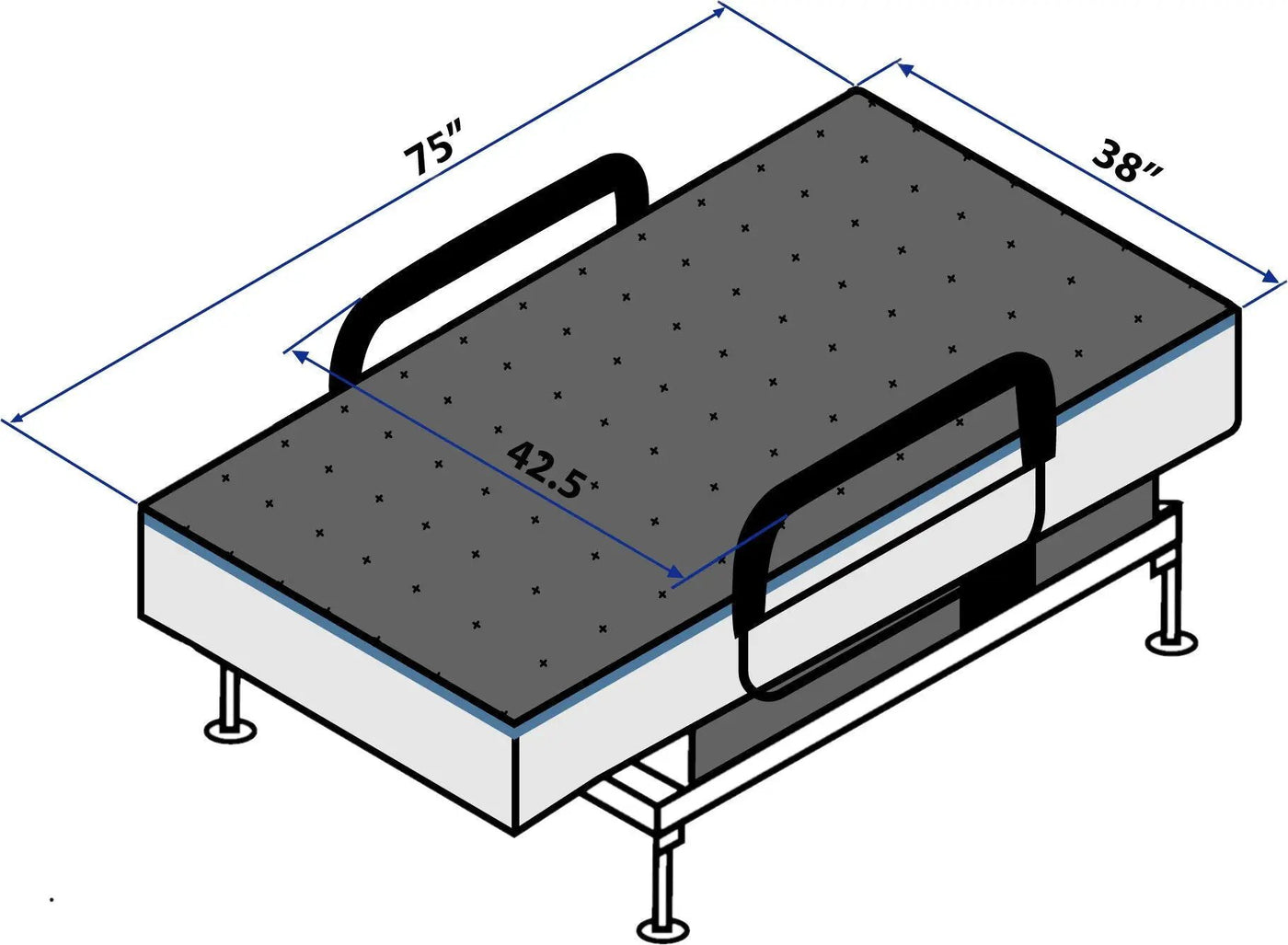 Adjustable Sleep To Stand Bed With Convenient Lift Assist by HouseOfZazla