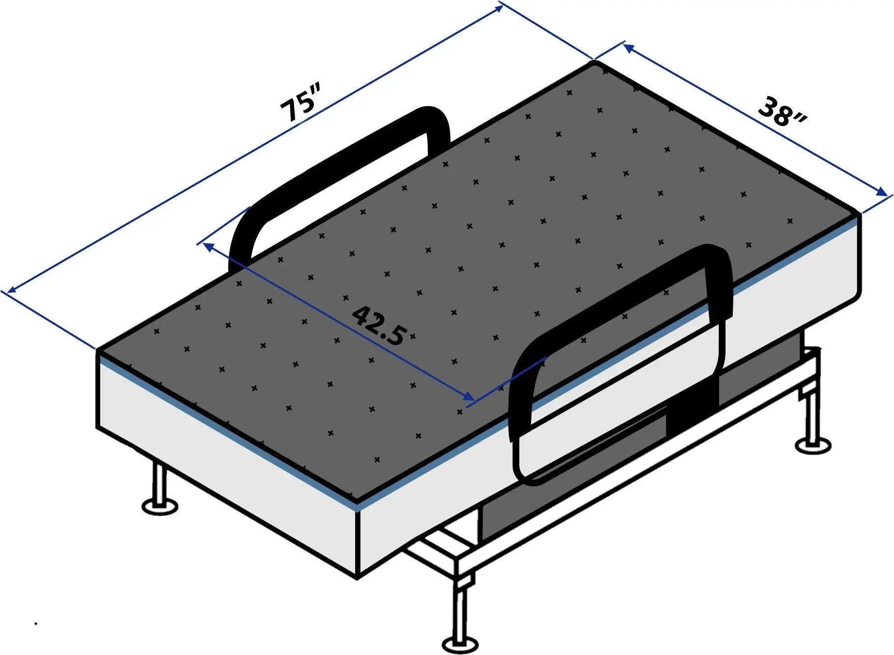 Adjustable Sleep To Stand Bed With Convenient Lift Assist by HouseOfZazla