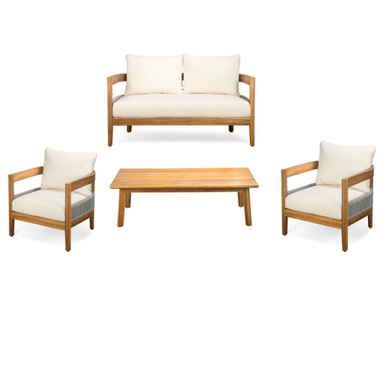 Porto Outdoor 4 Piece Chat Set by HouseOfZazla