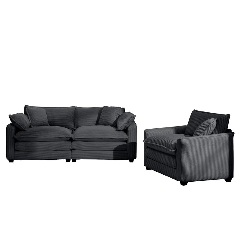 Elegant Oversized Sectional Sofa Set With Deep Seats And Flexible Layout by Unique Piece Furniture