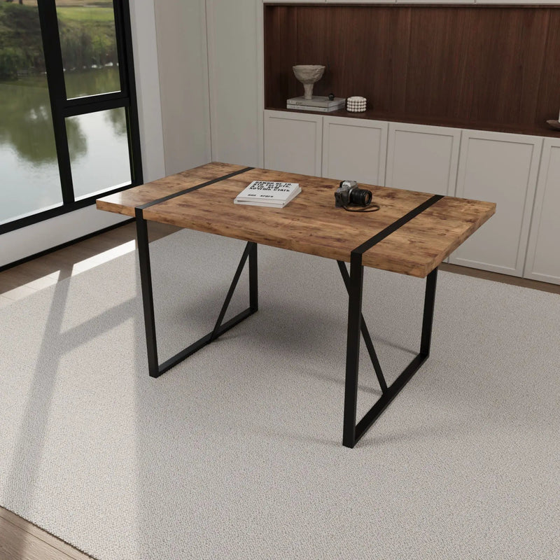 Dining Table, Rectangular - Wood by HouseOfZazla