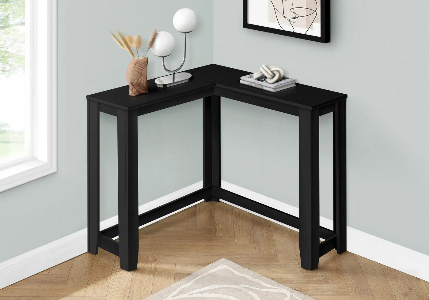 Corner Accent Console Table for Entryway by HouseOfZazla