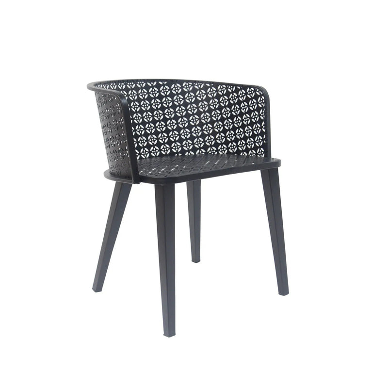 Milan Outdoor Dining Chair Set of 2 by HouseOfZazla