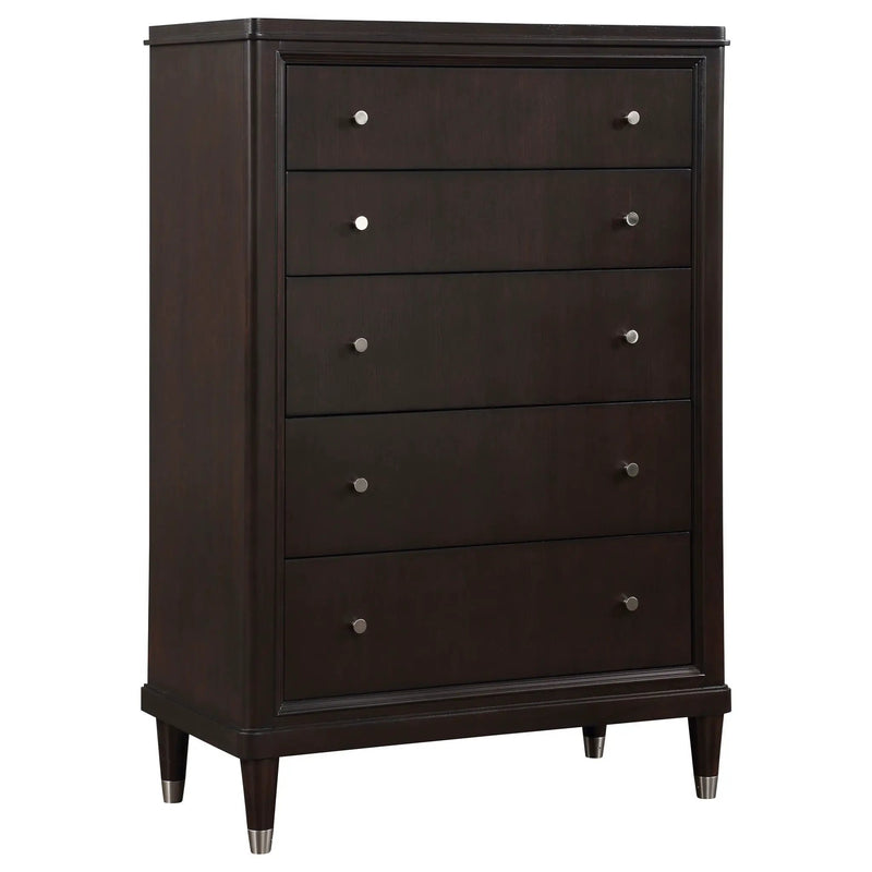 Emberlyn 5-drawer Bedroom Chest Brown by Unique Piece Furniture