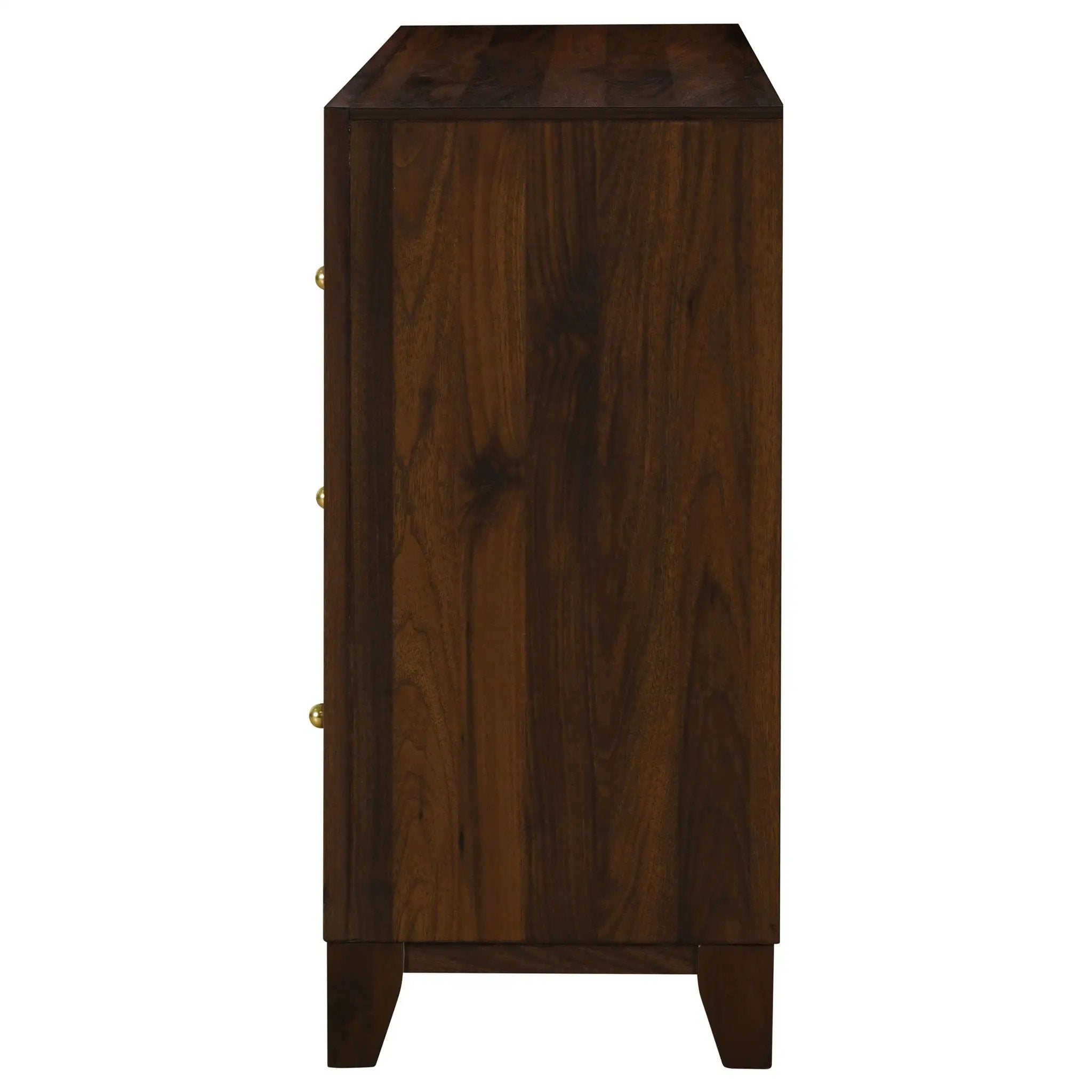 Welsley 6-drawer Dresser Cabinet Walnut by Unique Piece Furniture