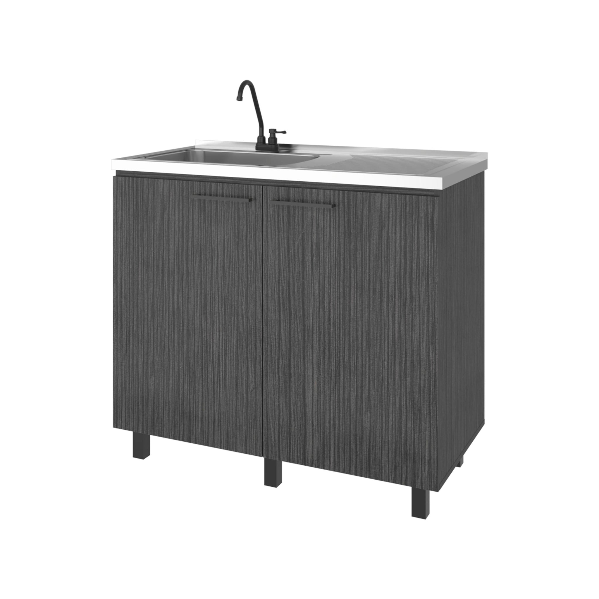 Gold Utility Sink Cabinet with 2 Doors and 3 Shelves by HouseOfZazla