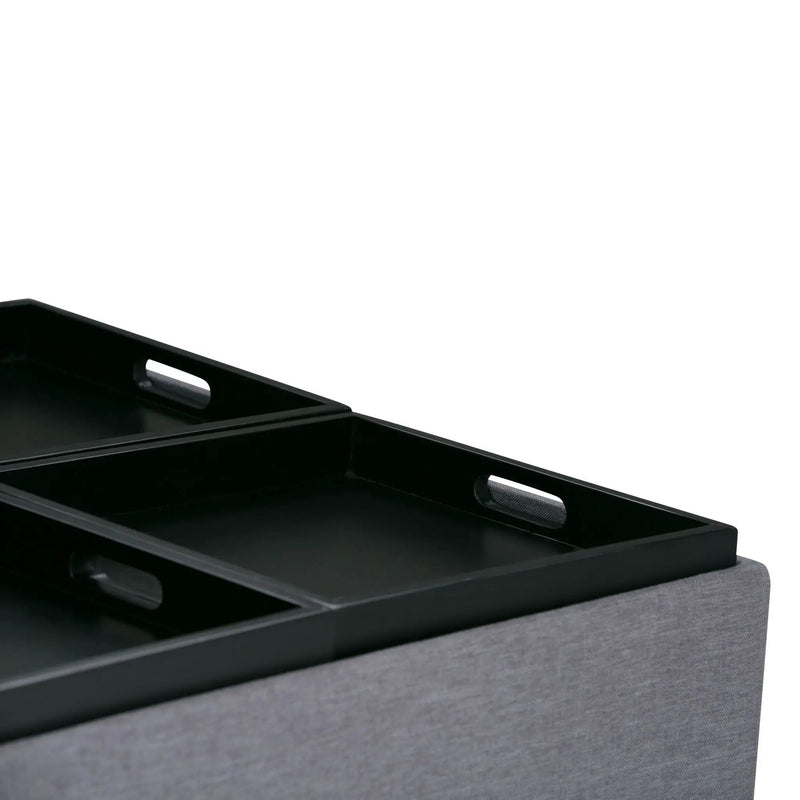 Avalon - Square Coffee Table, Storage Ottoman by HouseOfZazla