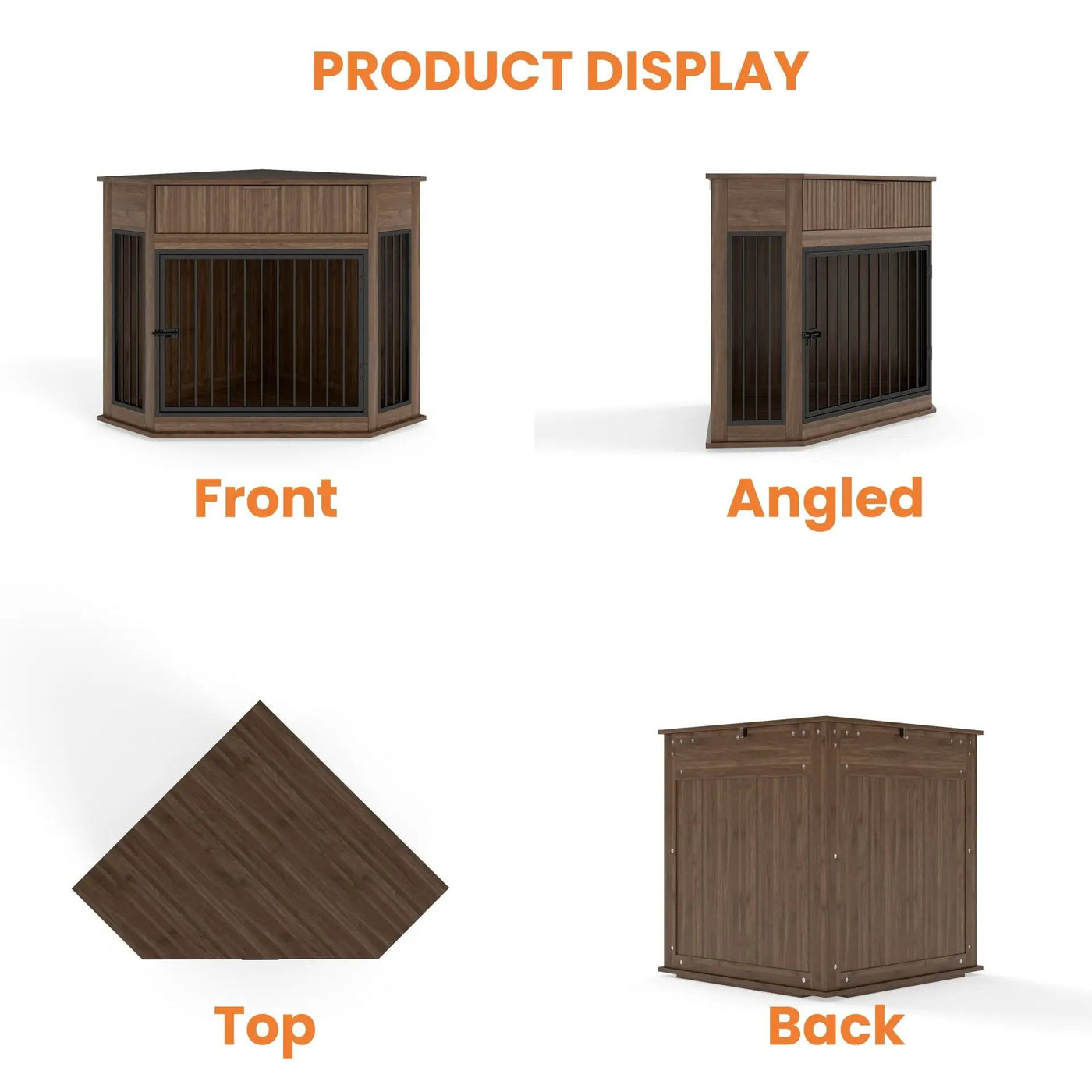Corner Dog Crate by HouseOfZazla