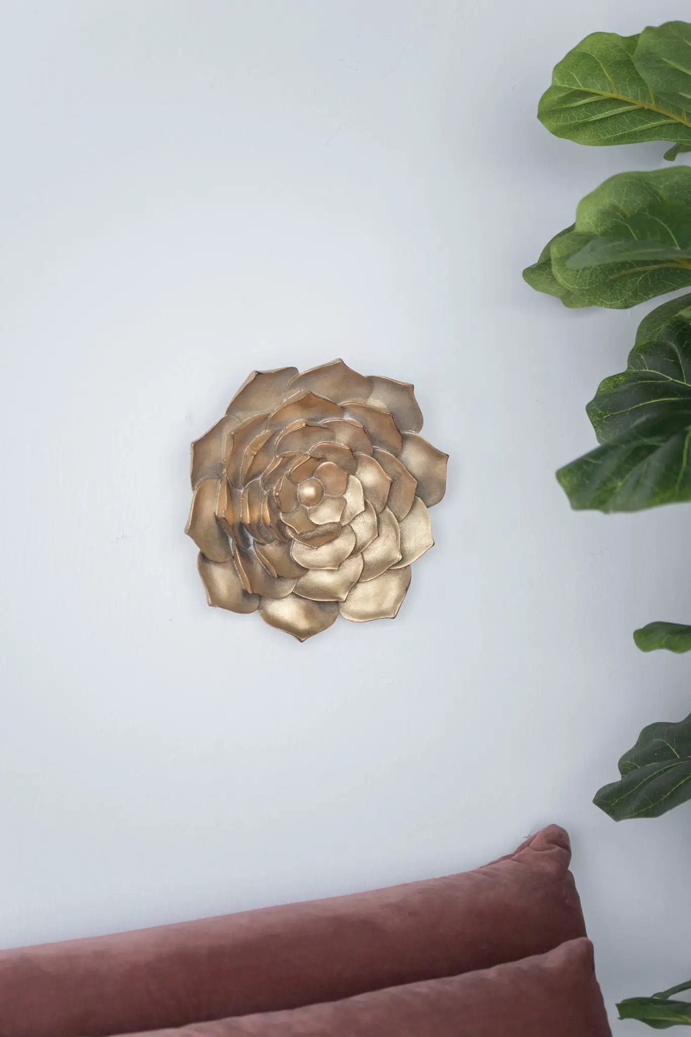 Succulent Wall Plaque Resin by Unique Piece Furniture