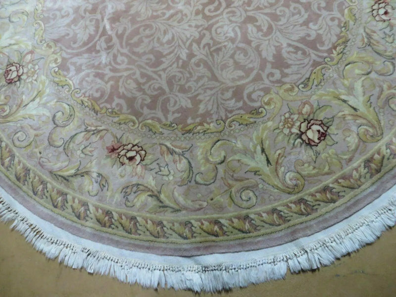 6' X 6' Round Handmade Fine Chinese Floral Oriental Silk Wool Rug Carpet Nice by Jewel Rugs