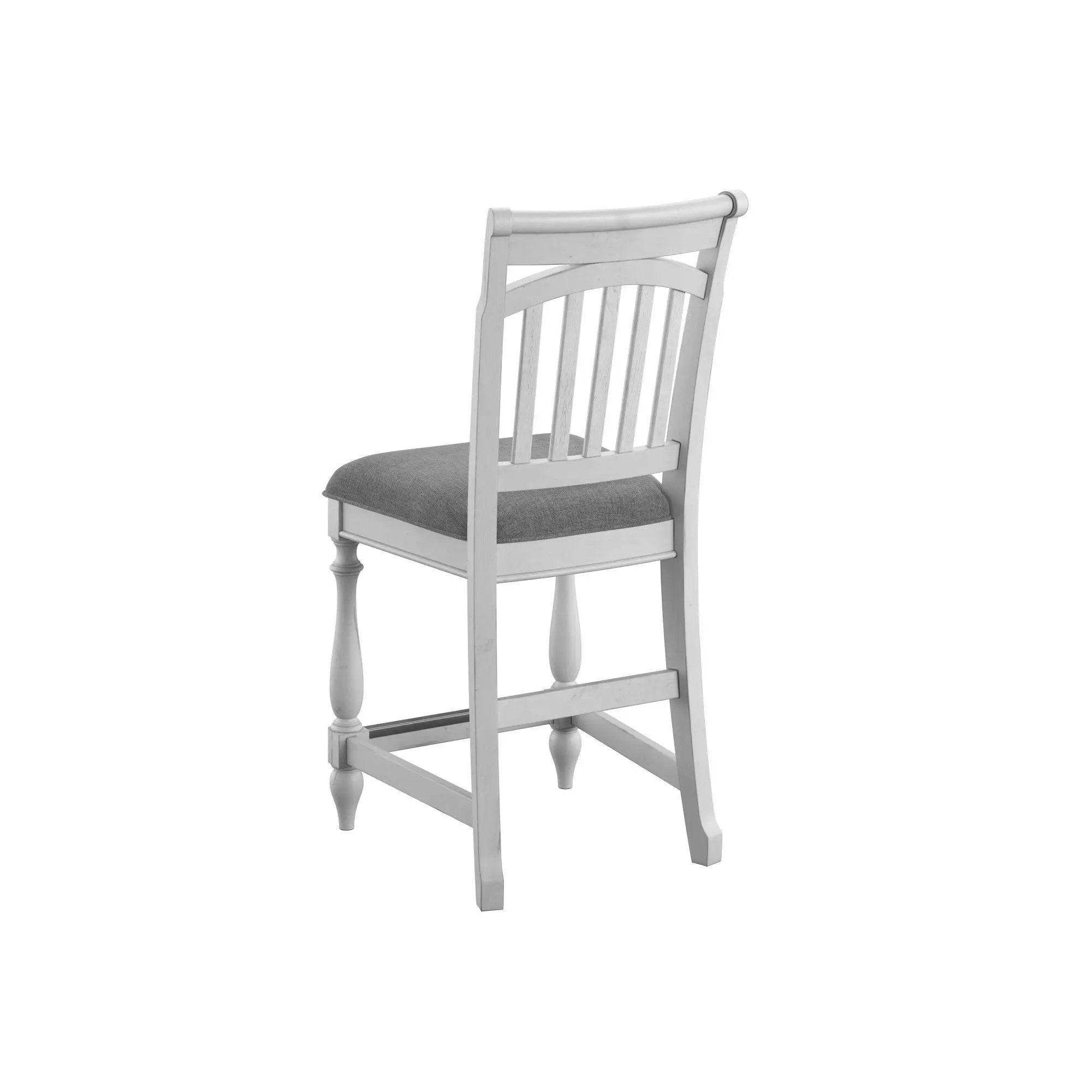 Slat Back Barstools (Set of 2) - Gray by Unique Piece Furniture