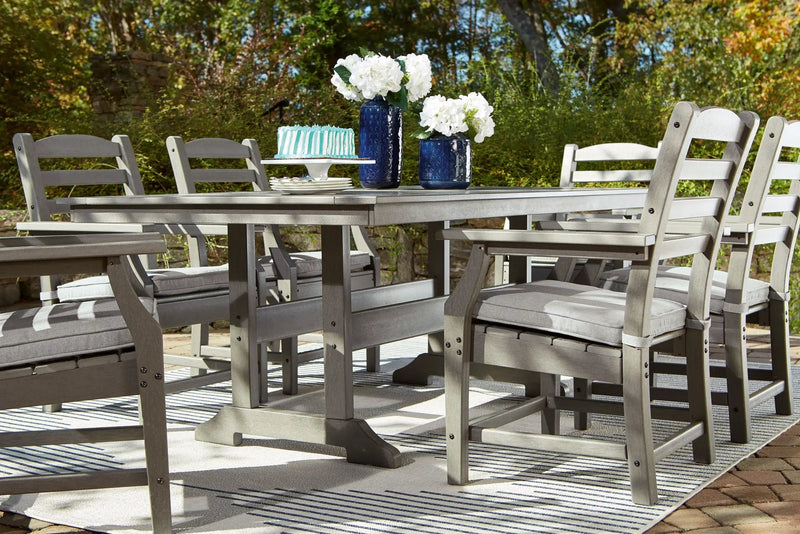 Visola - RECT Dining Table w/Umb OPT - Gray by Unique Piece Furniture