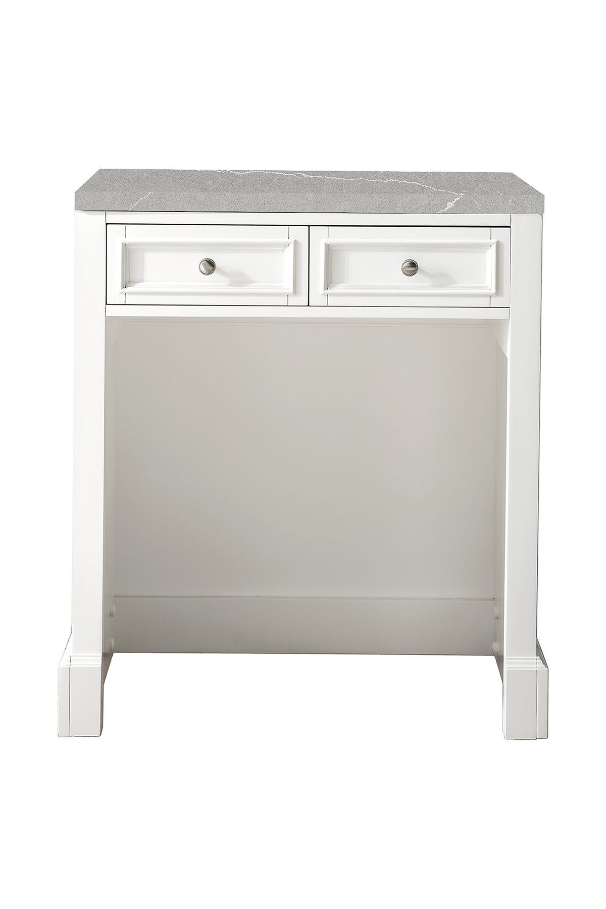James Martin De Soto 30" Countertop Unit, Bright White with Eternal Serena countertop