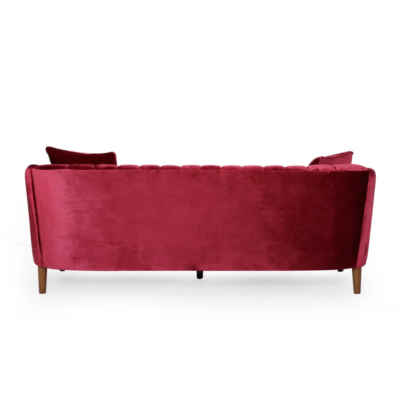 3-Seater Sofa (Wine Red) by HouseOfZazla