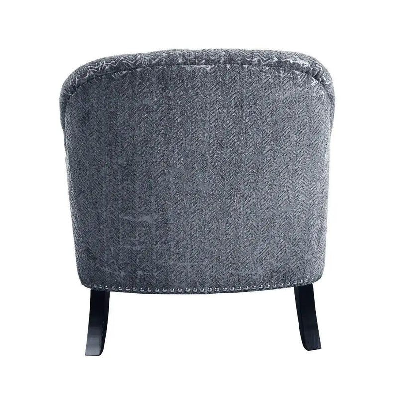 Gaura - Chair With Pillow - Dark Gray Velvet by Unique Piece Furniture