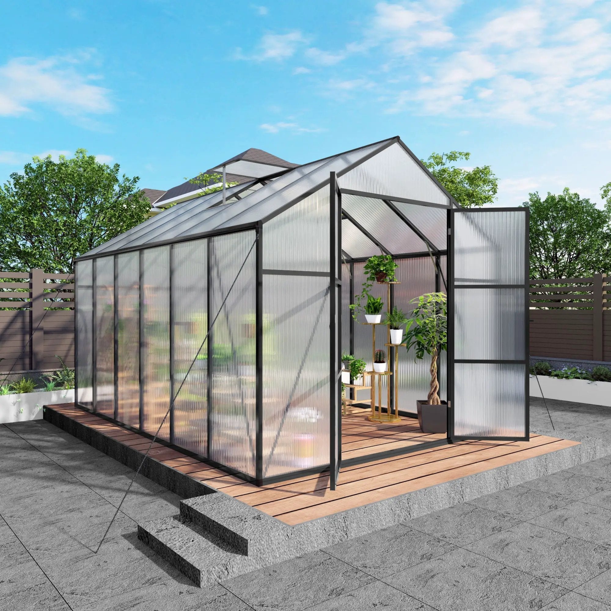 Gain Height Windproof house All Season Outdoor Garden Shelter by HouseOfZazla