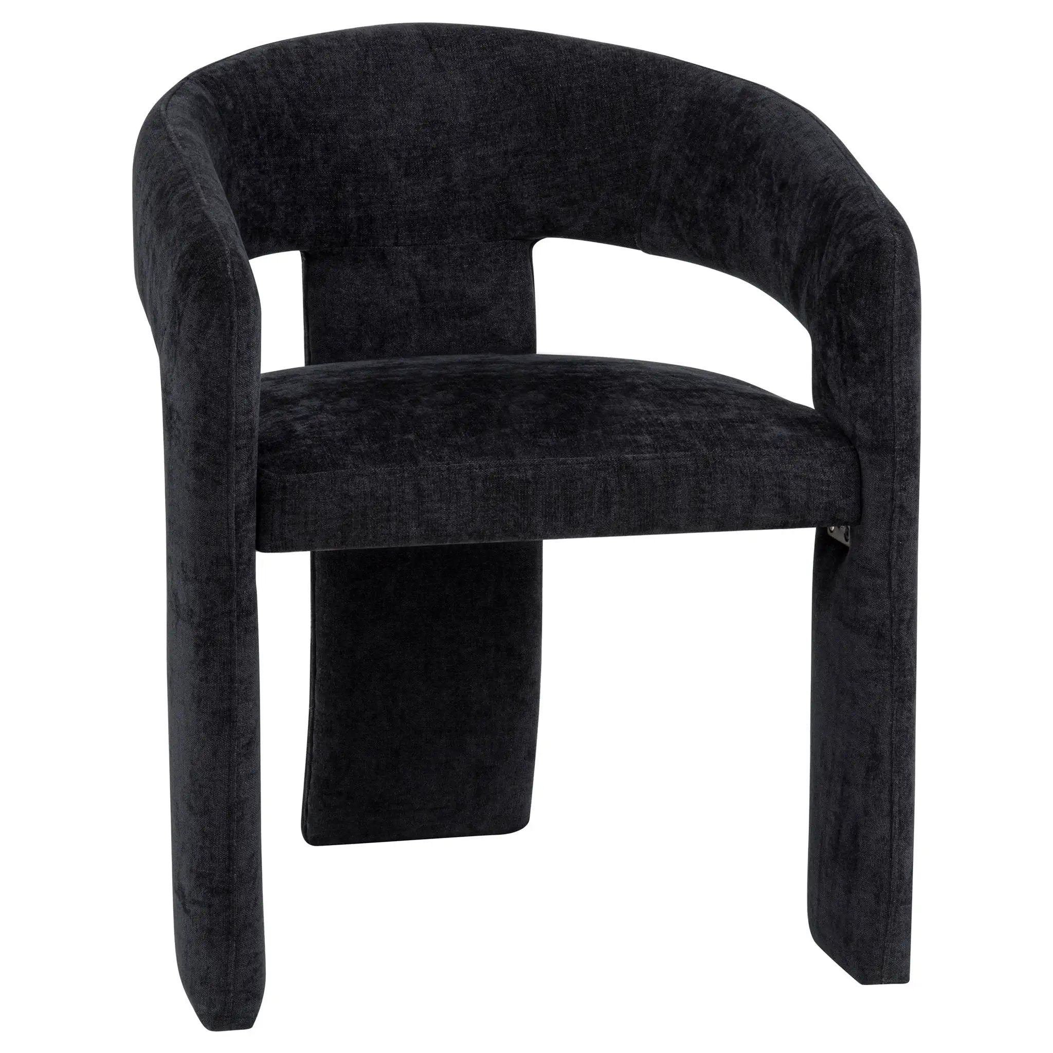 Carlow Upholstered Dining Arm Chair Black (Set of 2) by Unique Piece Furniture