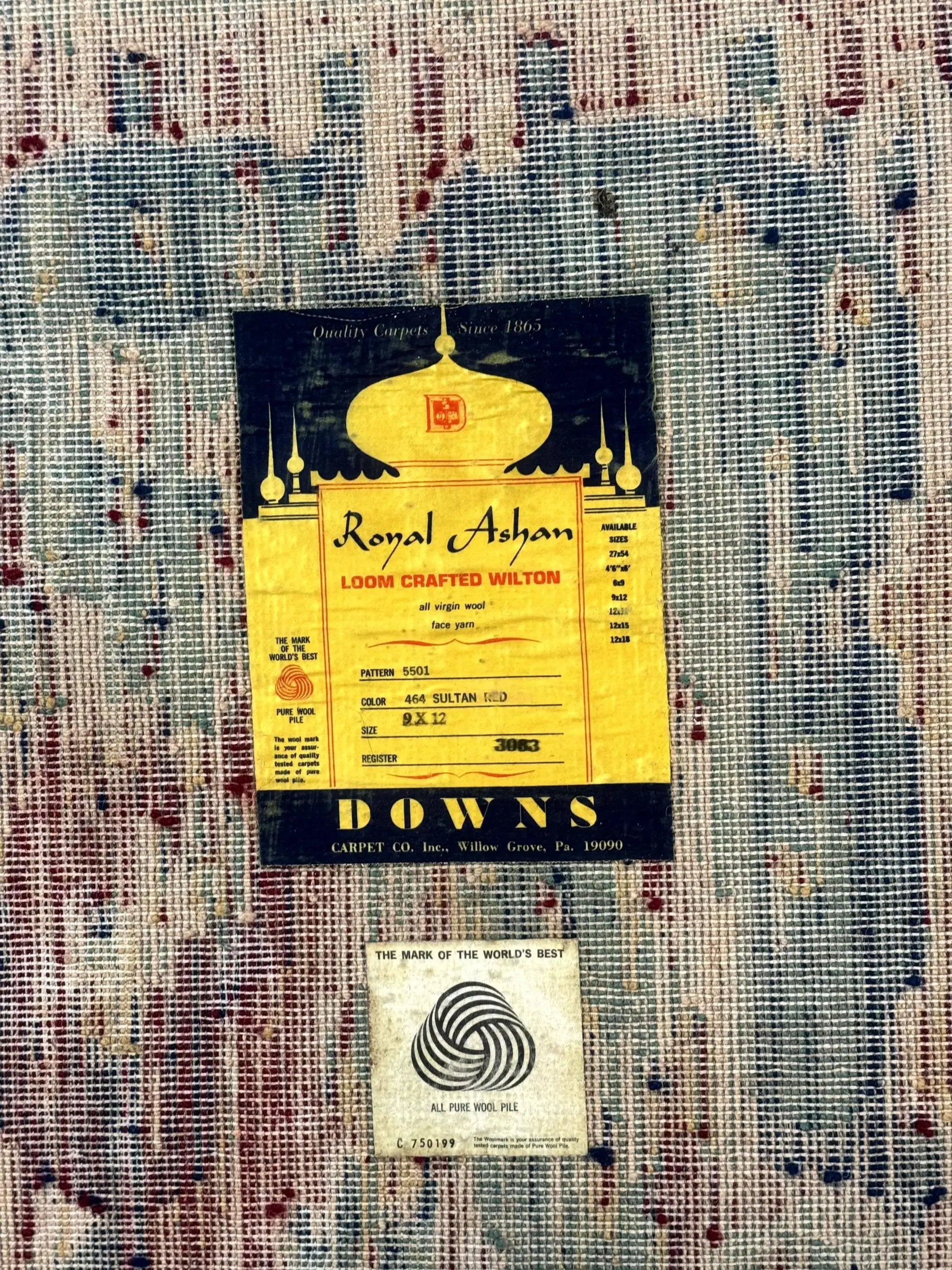 Power Loomed Persian Oriental Rug 9x12, Vintage Wool Pile, Kirman Design by Jewel Rugs