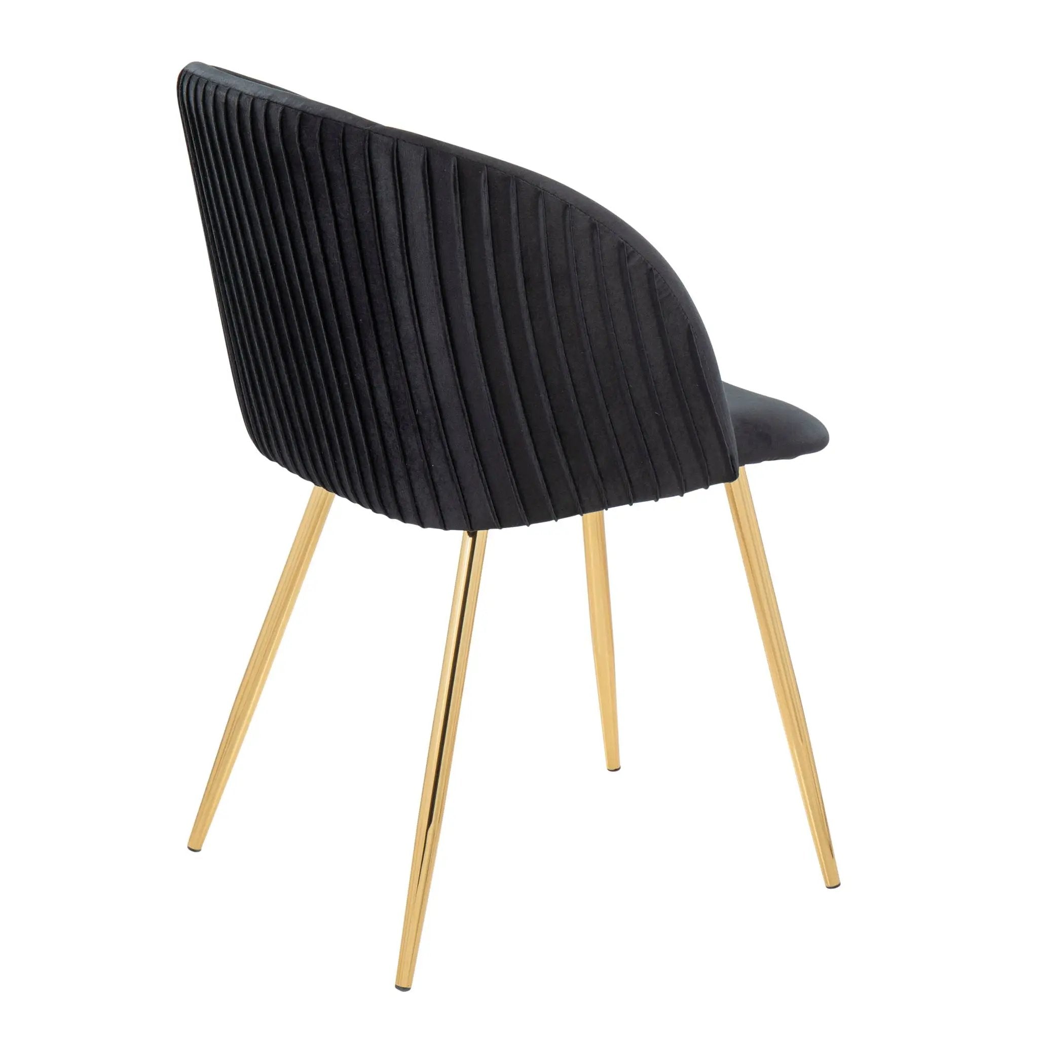 Fran - Pleated Waves Contemporary Chair (Set of 2) by Unique Piece Furniture