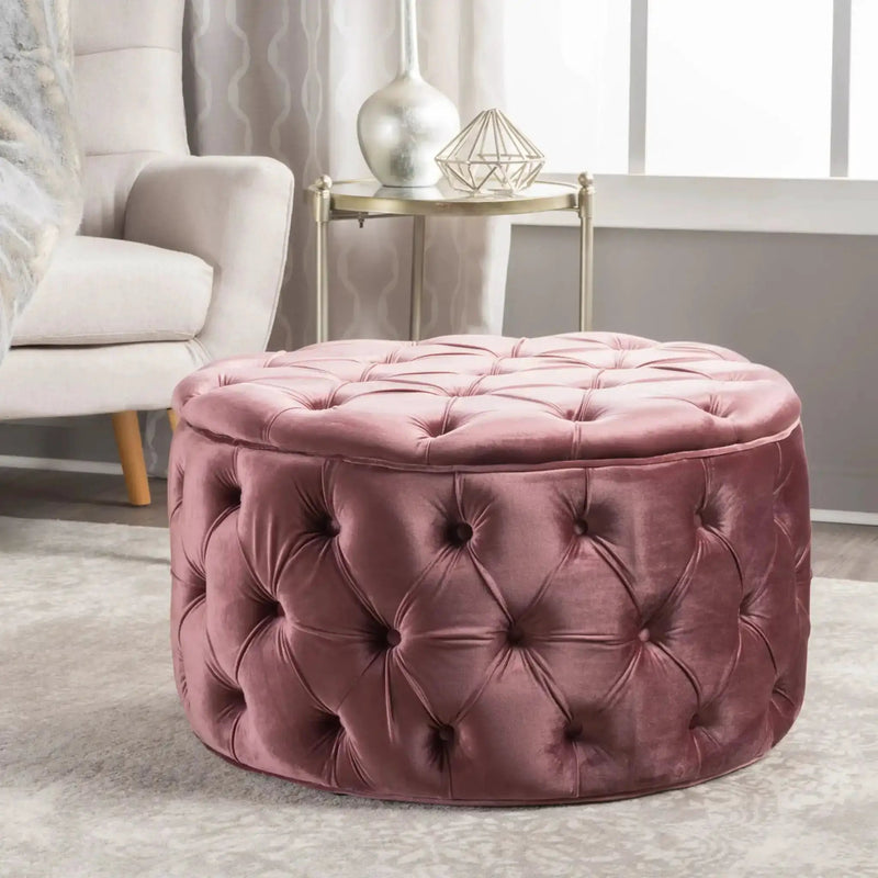Modern Glam Ottoman Velvet by HouseOfZazla