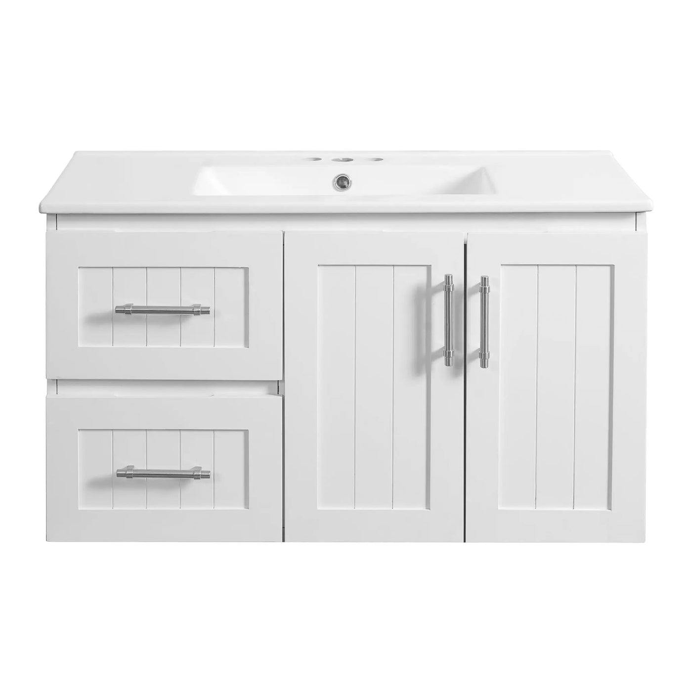 Wall Mounted Bathroom Vanity & Sink, 2 Drawers by HouseOfZazla