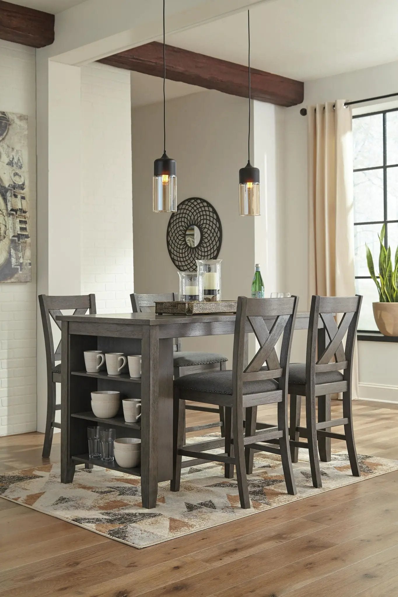Caitbrook - Upholstered Barstool (Set of 2) - Gray by Unique Piece Furniture