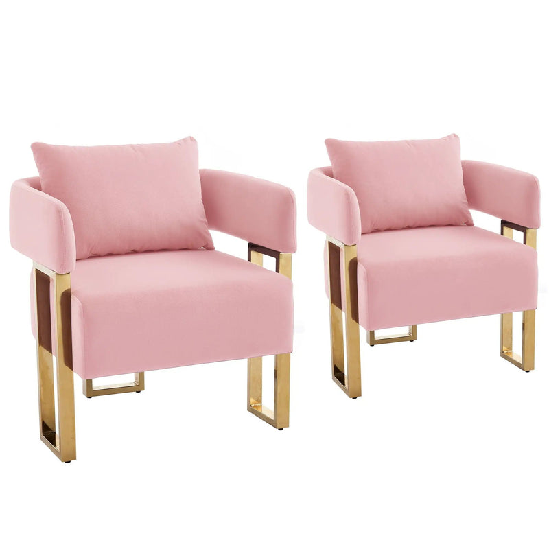 Modern Classic Design Decorative Chair Teddy Fleece Upholstered And Metal Foot by Unique Piece Furniture