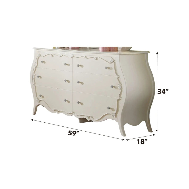 Edalene - Dresser - White by HouseOfZazla