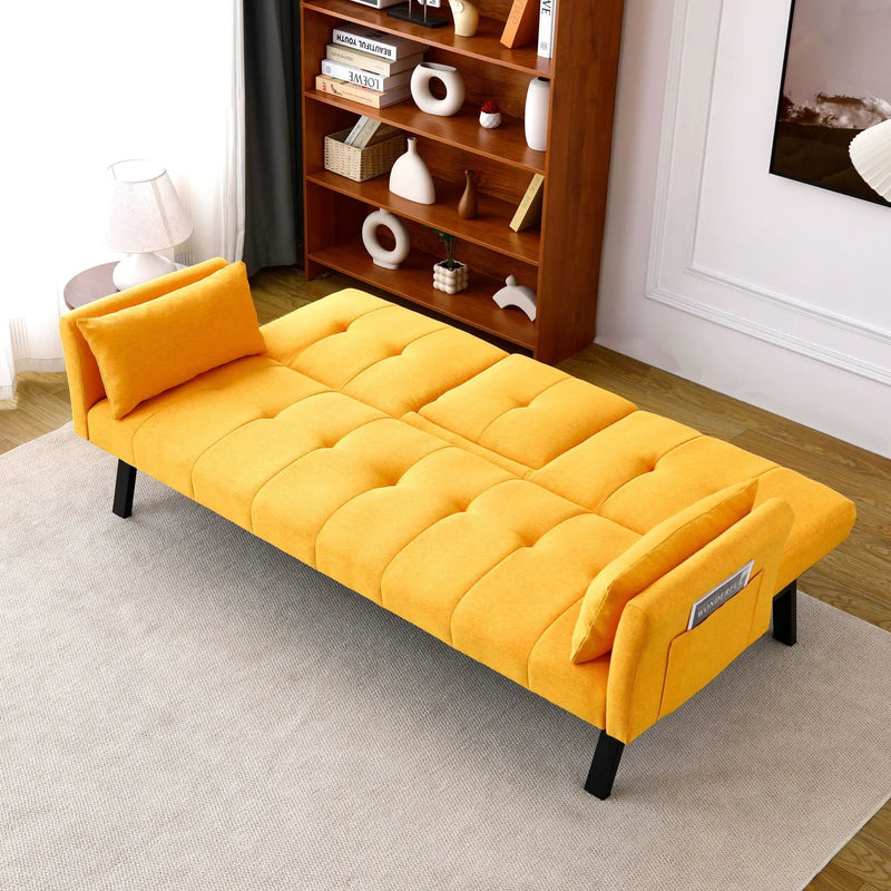 Sofa Bed With Foldable Design And Cup Holder by HouseOfZazla