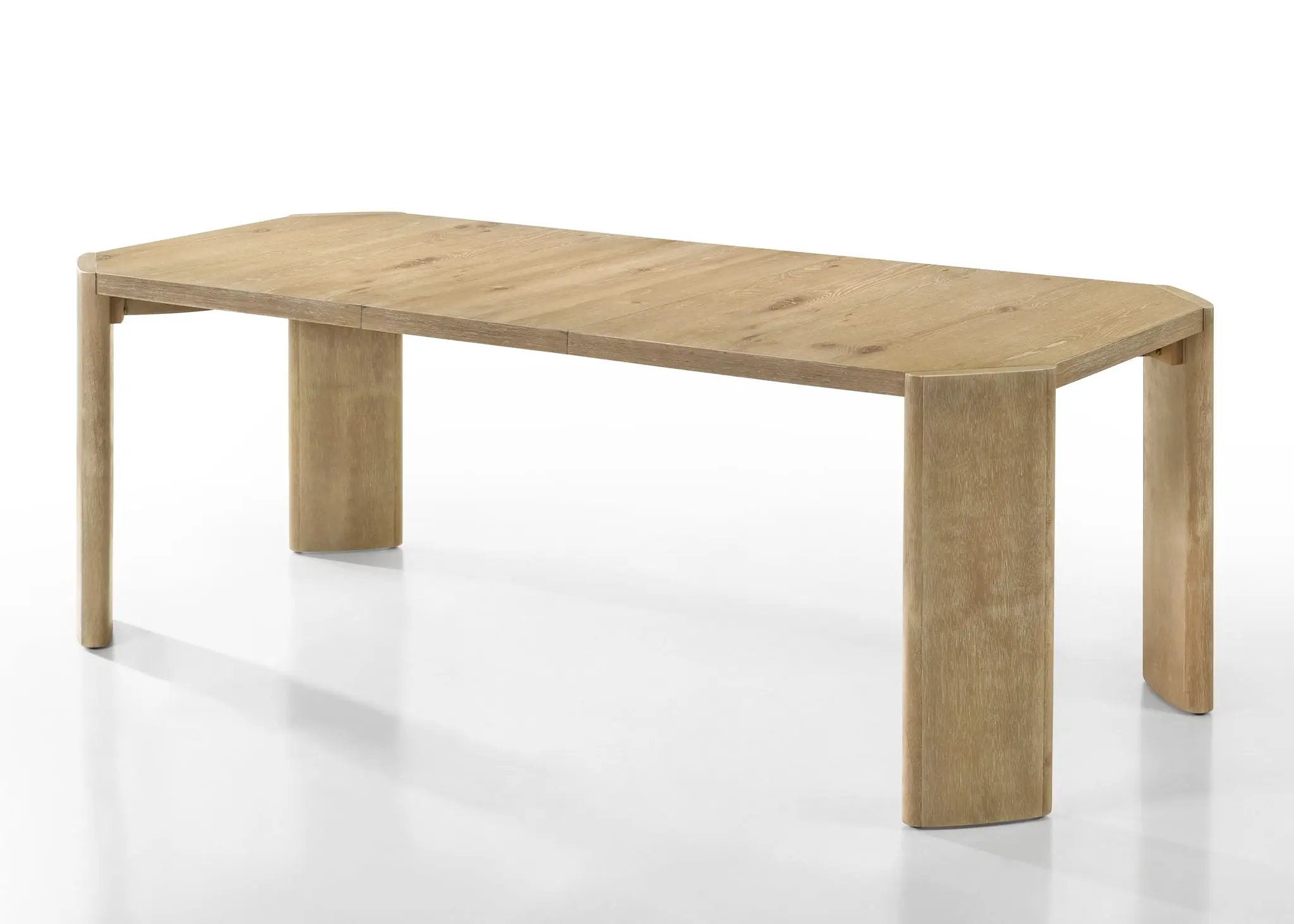Magnus - 6 Piece Extendable Rectangular Dining Table Set With Dining Bench - Oak by Unique Piece Furniture
