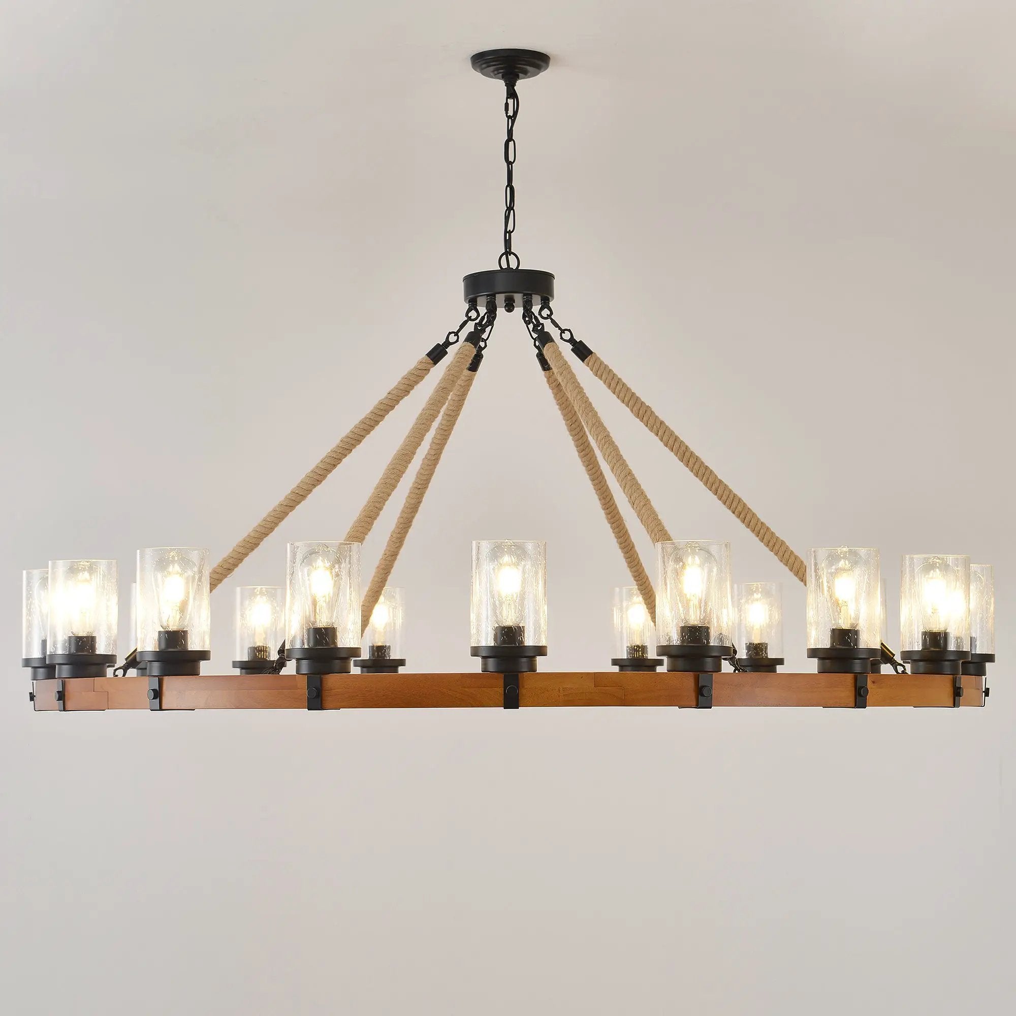18-Light Rustic Wagon Wheel Chandelier by HouseOfZazla