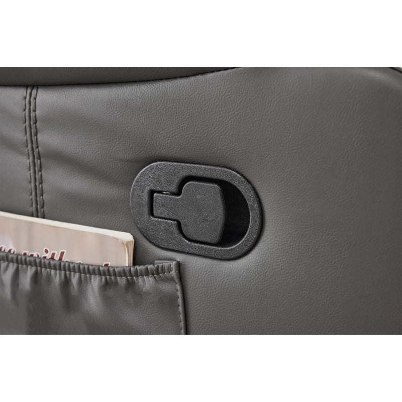 Recliner Chair With Vibration And Heating - Gray by HouseOfZazla