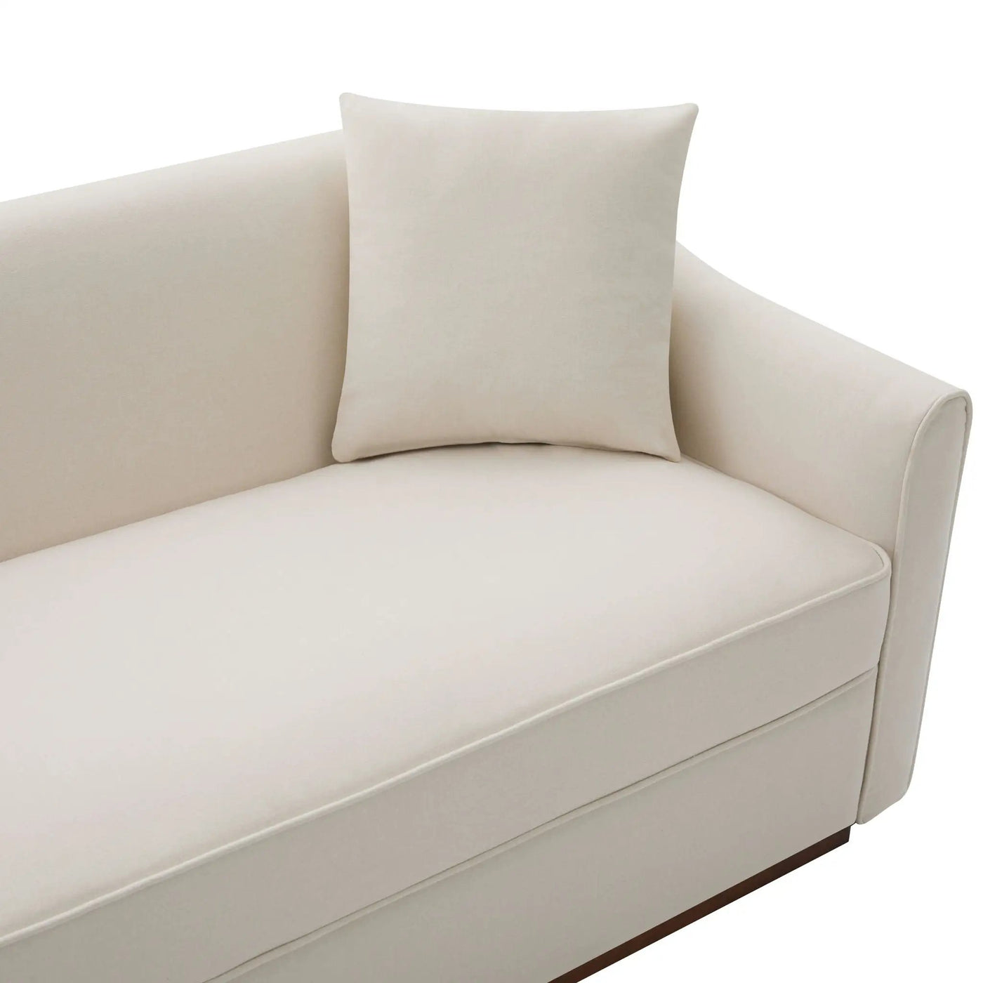 3 Seater Sofa With Wrap Around Armrests And Throw Pillows by HouseOfZazla