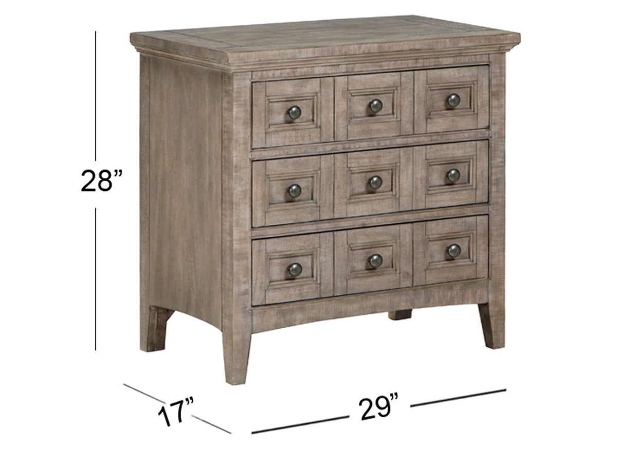 Paxton Place - Wood Drawer Nightstand - Dove Tail Gray, photo 7 of 7