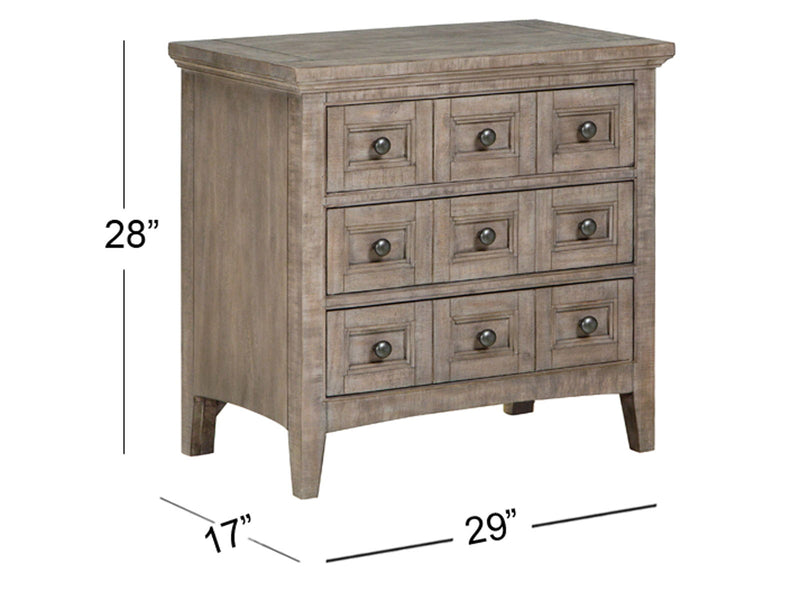 Paxton Place - Wood Drawer Nightstand - Dove Tail Gray, photo 7 of 7
