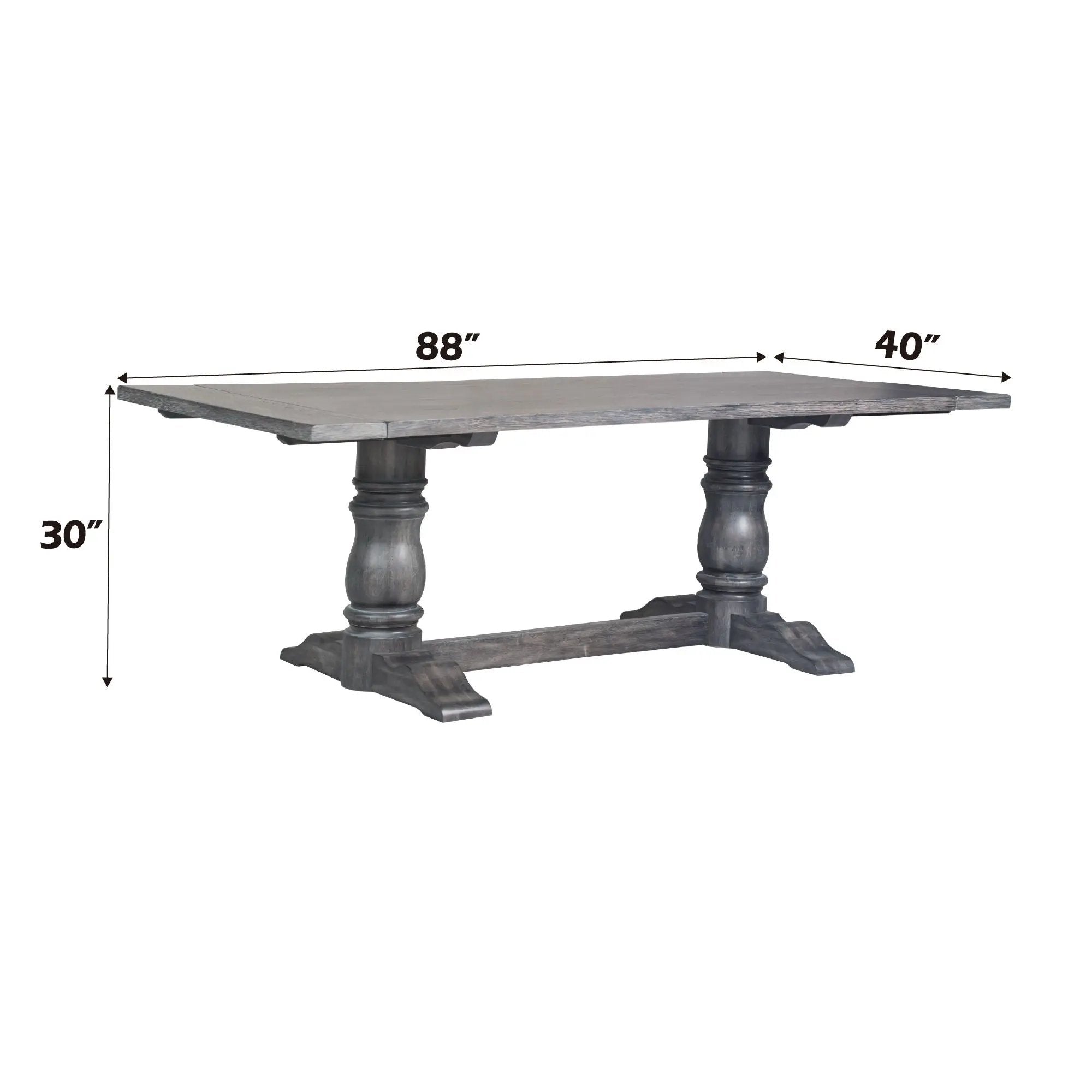 Leventis - Dining Table - Weathered Gray by Unique Piece Furniture