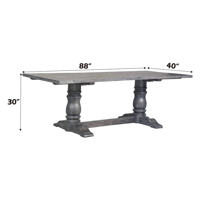 Leventis - Dining Table - Weathered Gray by Unique Piece Furniture
