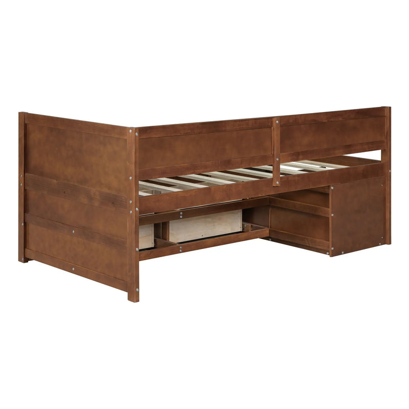 Daybed With Drawers And Shelves by HouseOfZazla