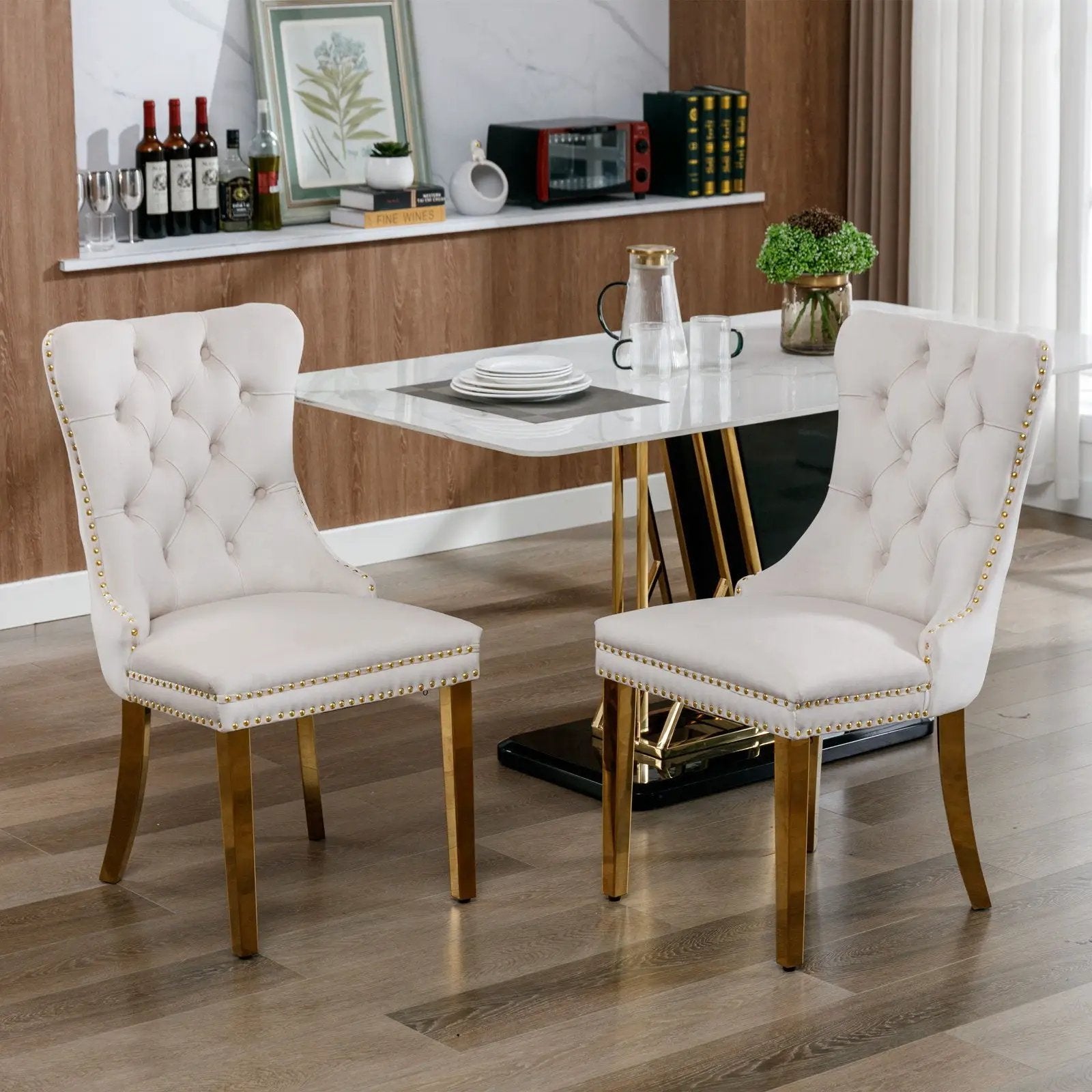 Nikki - Modern, High-End Tufted Dining Chair (Set of 2) by Unique Piece Furniture
