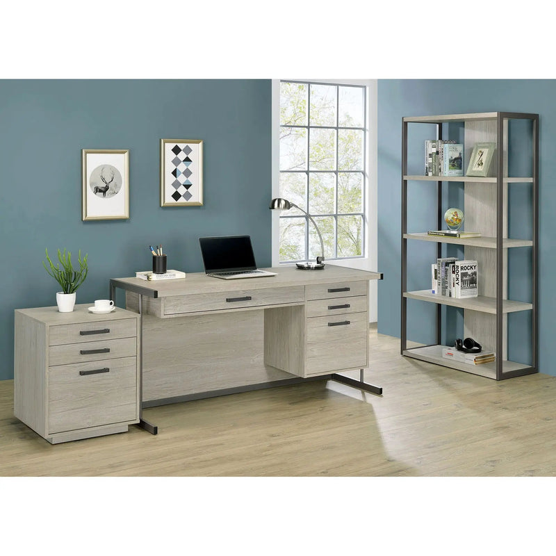 Loomis - 4 Shelf - White / Gray