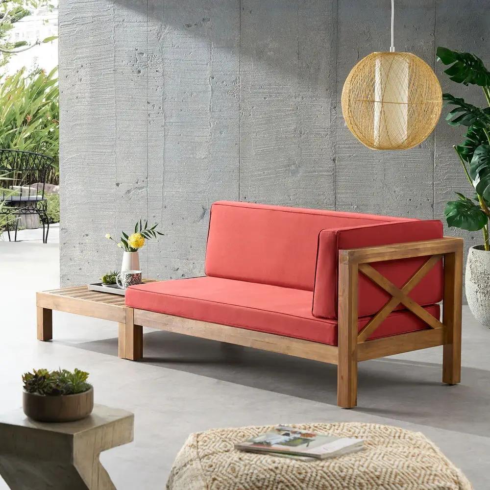 Brava X Back Corner Bench With Coffee Table by HouseOfZazla