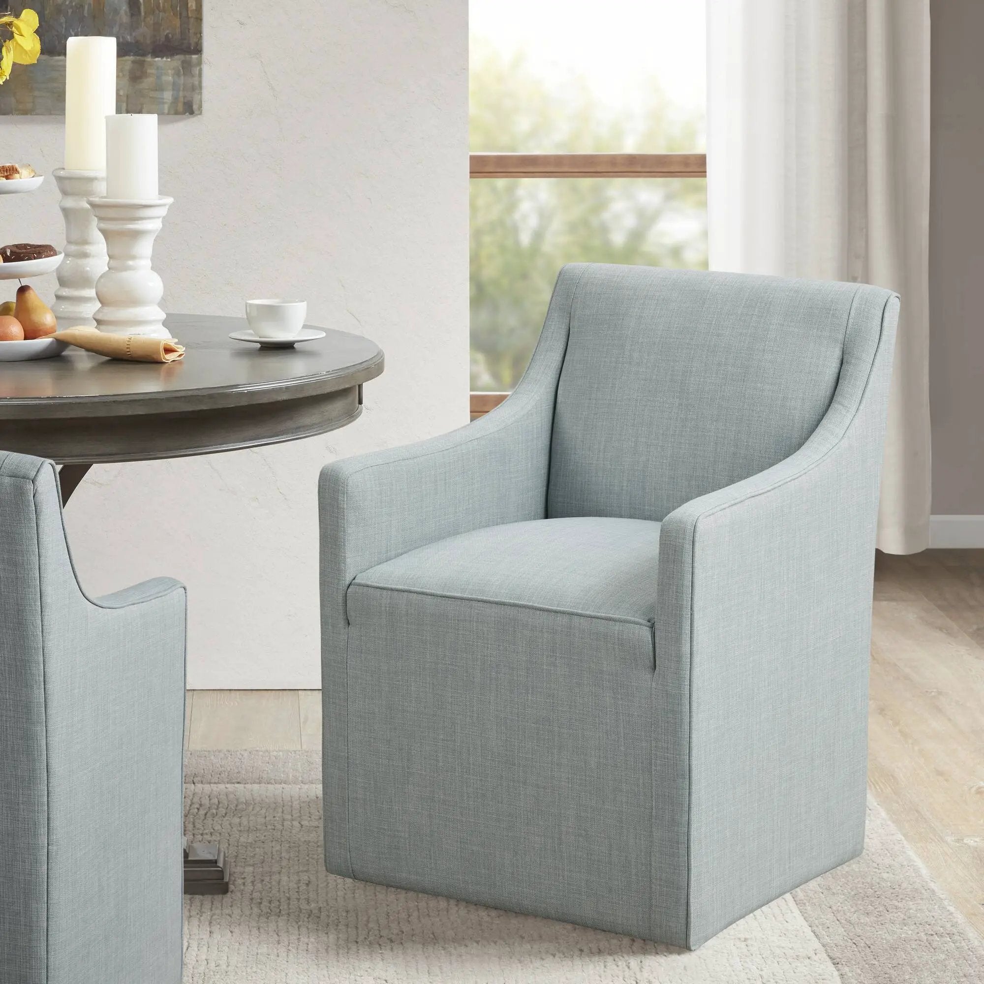 Traditional Skirted Dining Arm Chair by Unique Piece Furniture