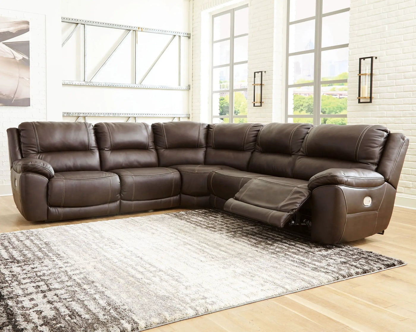 Dunleith - Power Reclining Sectional by Unique Piece Furniture